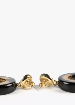 Pendientes de aro animal print