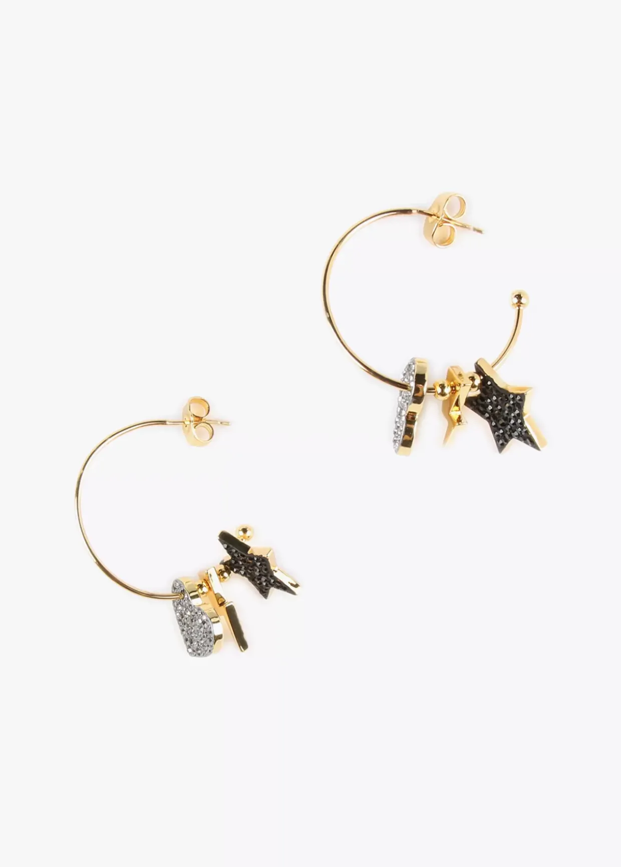 Pendientes de aro con charms