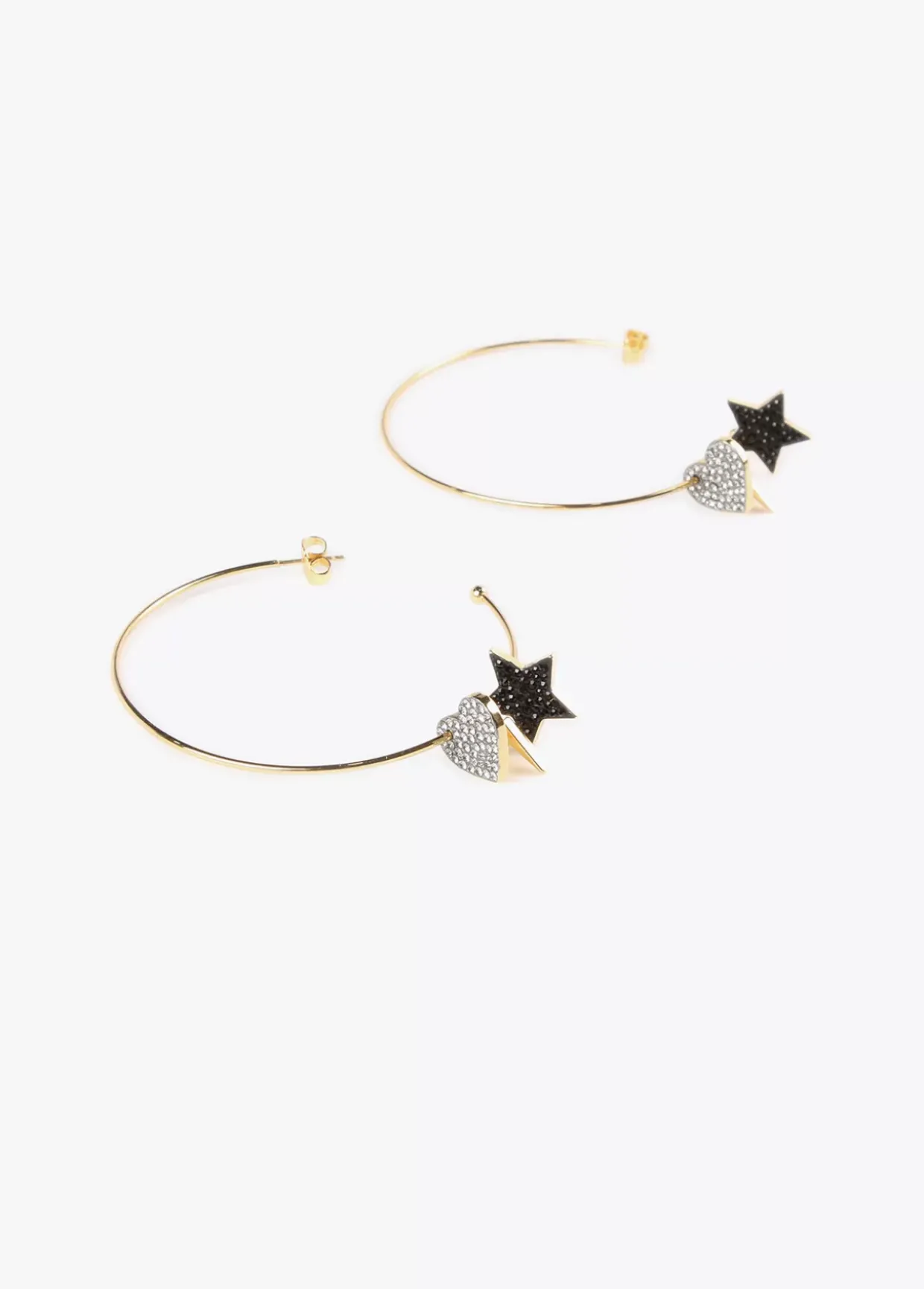 Pendientes de aro con charms