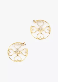 Pendientes de aro dorados