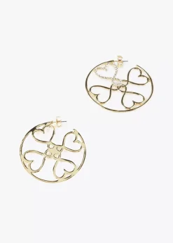 Pendientes de aro dorados