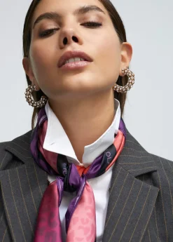 Pendientes de aro y cristales