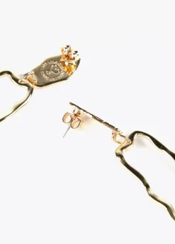 Pendientes dorados multiforma