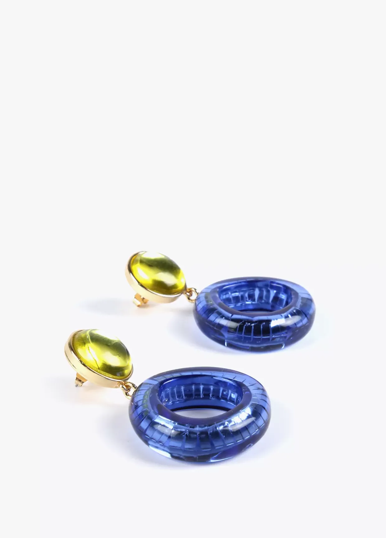 Pendientes dos piezas de colores