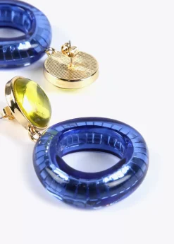 Pendientes dos piezas de colores