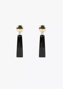Pendientes negros dos piezas