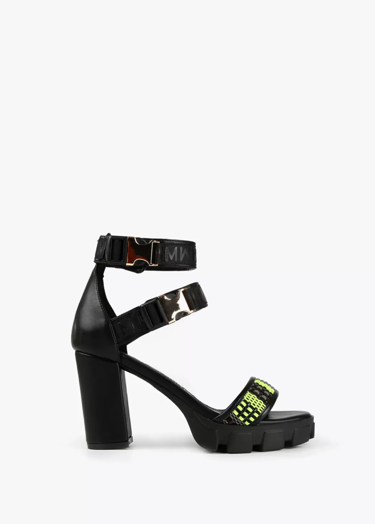 Sandalia de tacón tipo cangrejera