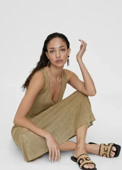 Sandalia pala efecto rafia