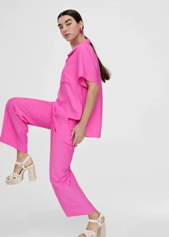 Sandalia plataforma y efecto crochet