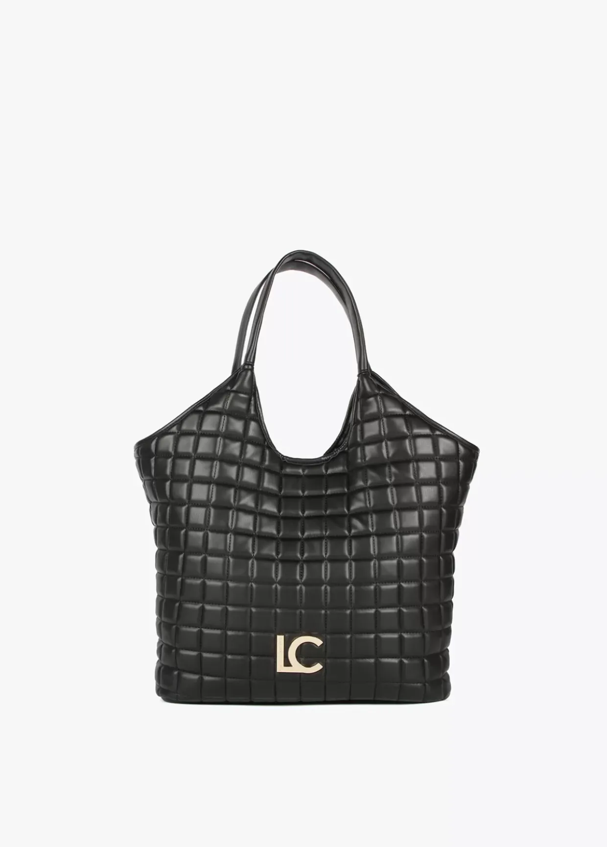 Shopper acolchado de cuadros