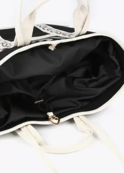 Shopper Canvas con asas logotipadas