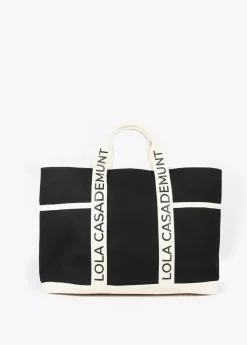 Shopper Canvas con asas logotipadas