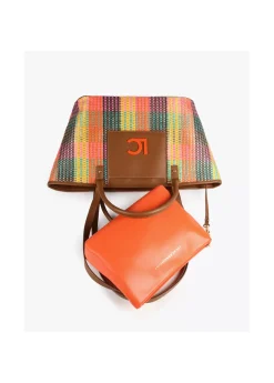 Shopper doble asa multicolor