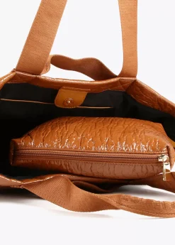 Shopper efecto charol