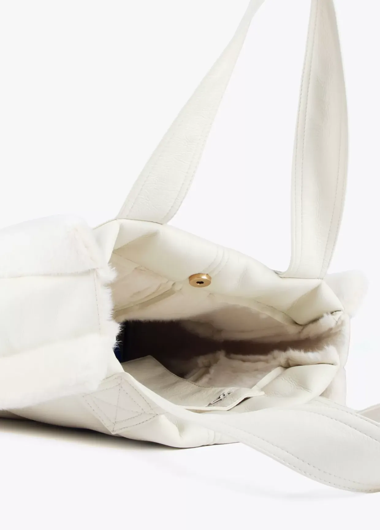 Shopper efecto piel y pelo