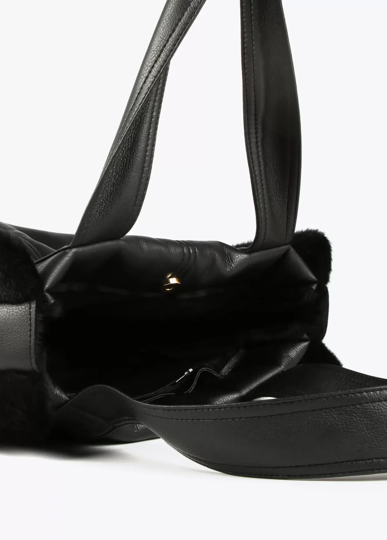 Shopper efecto piel y pelo