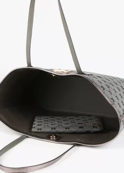 Shopper gris monograma