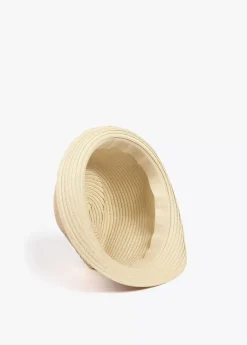 Sombrero de paja con cinta logotipada  - Lola Casademunt