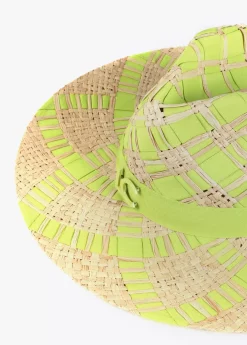 Sombrero trenzado bicolor