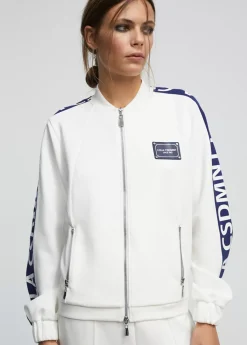 Sudadera bicolor cremallera