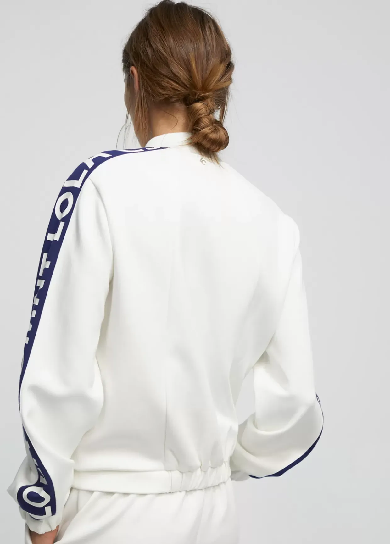 Sudadera bicolor cremallera