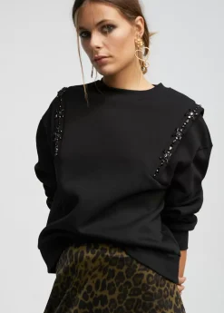 Sudadera con pedrería