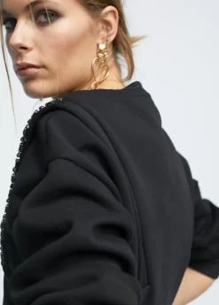 Sudadera con pedrería