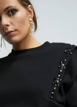 Sudadera con pedrería