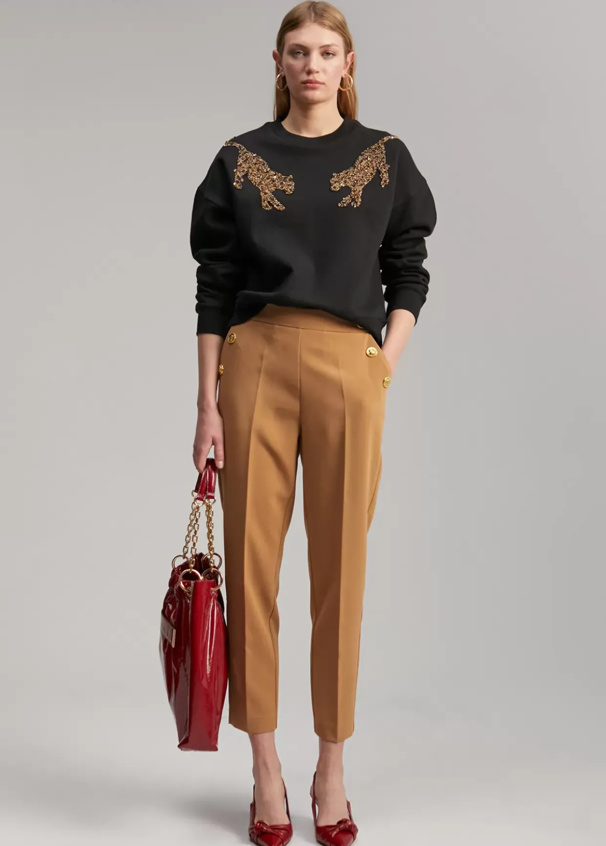 Sudadera detalle tigres