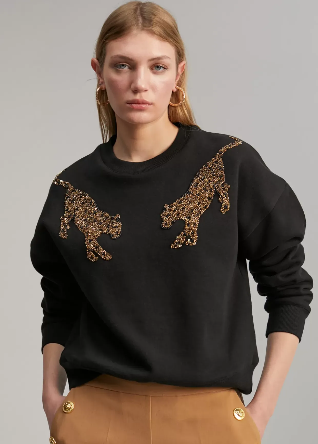 Sudadera detalle tigres