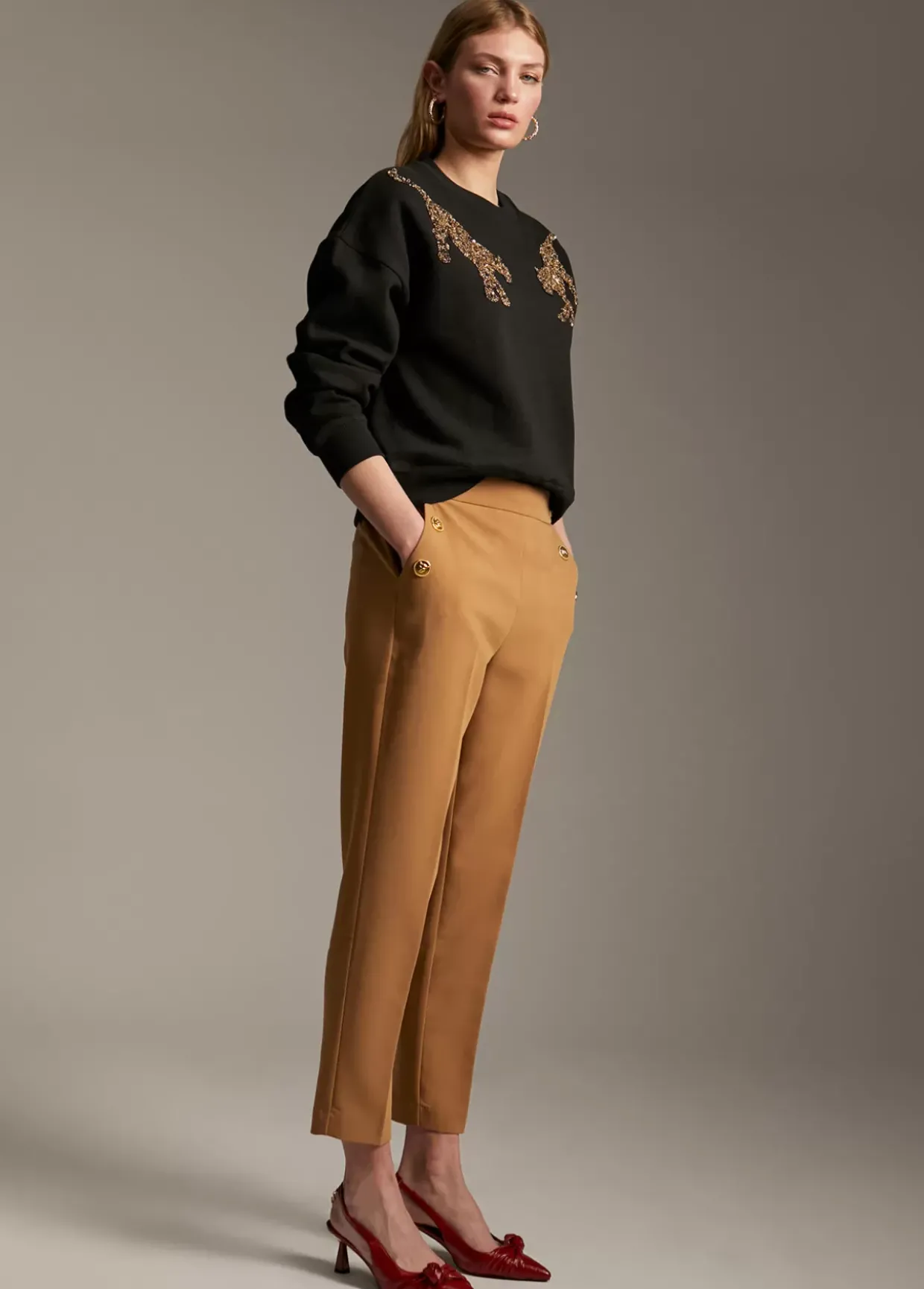 Sudadera detalle tigres