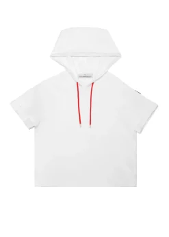 Sudadera manga corta blanca de algodón - Lola Casademunt