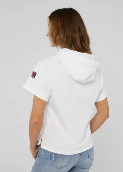 Sudadera manga corta blanca de algodón - Lola Casademunt
