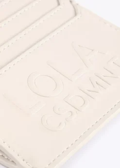 Tarjetero logo con relieve