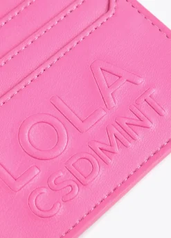 Tarjetero logo con relieve