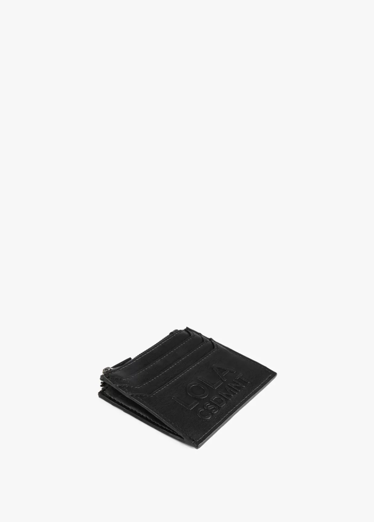 Tarjetero logo con relieve