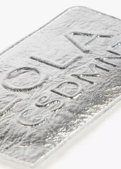 Tarjetero metalizado