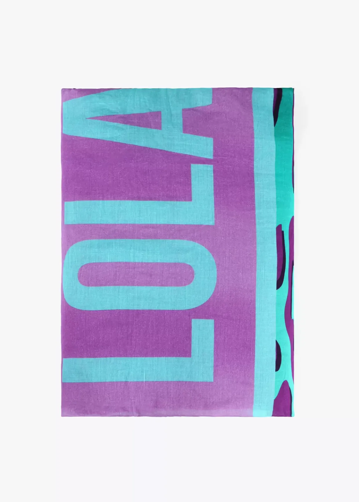 Toalla leopardo turquesa.