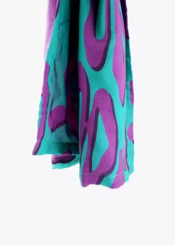 Toalla leopardo turquesa.