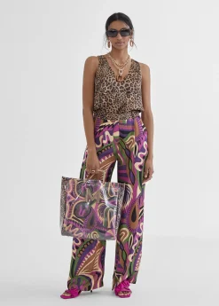 Top estampado animal