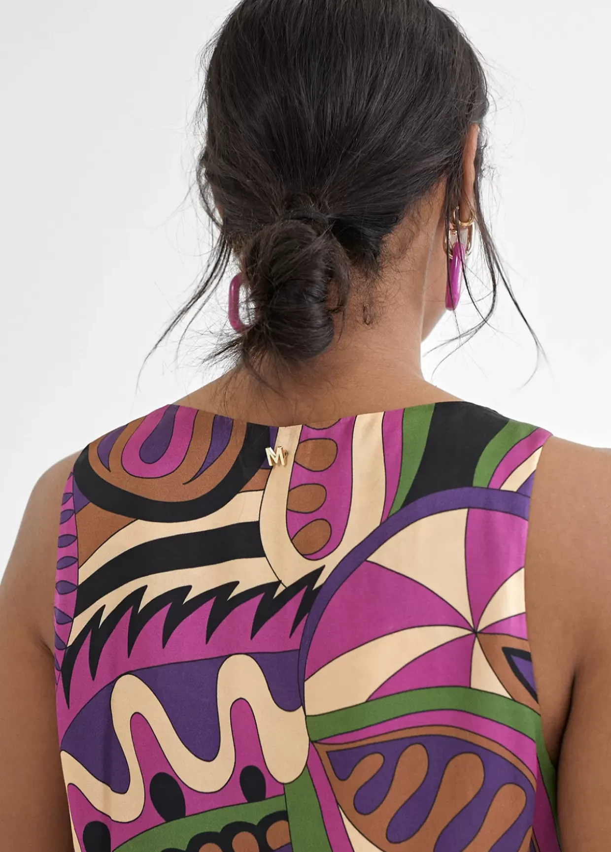 Top estampado multicolor