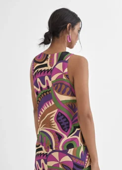 Top estampado multicolor