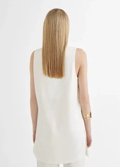 Top largo con aberturas