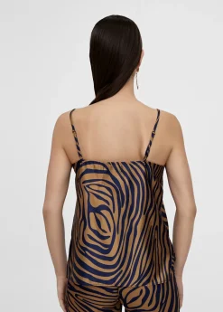 Top lencero animal print