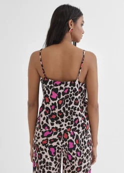 Top lencero estampado animal