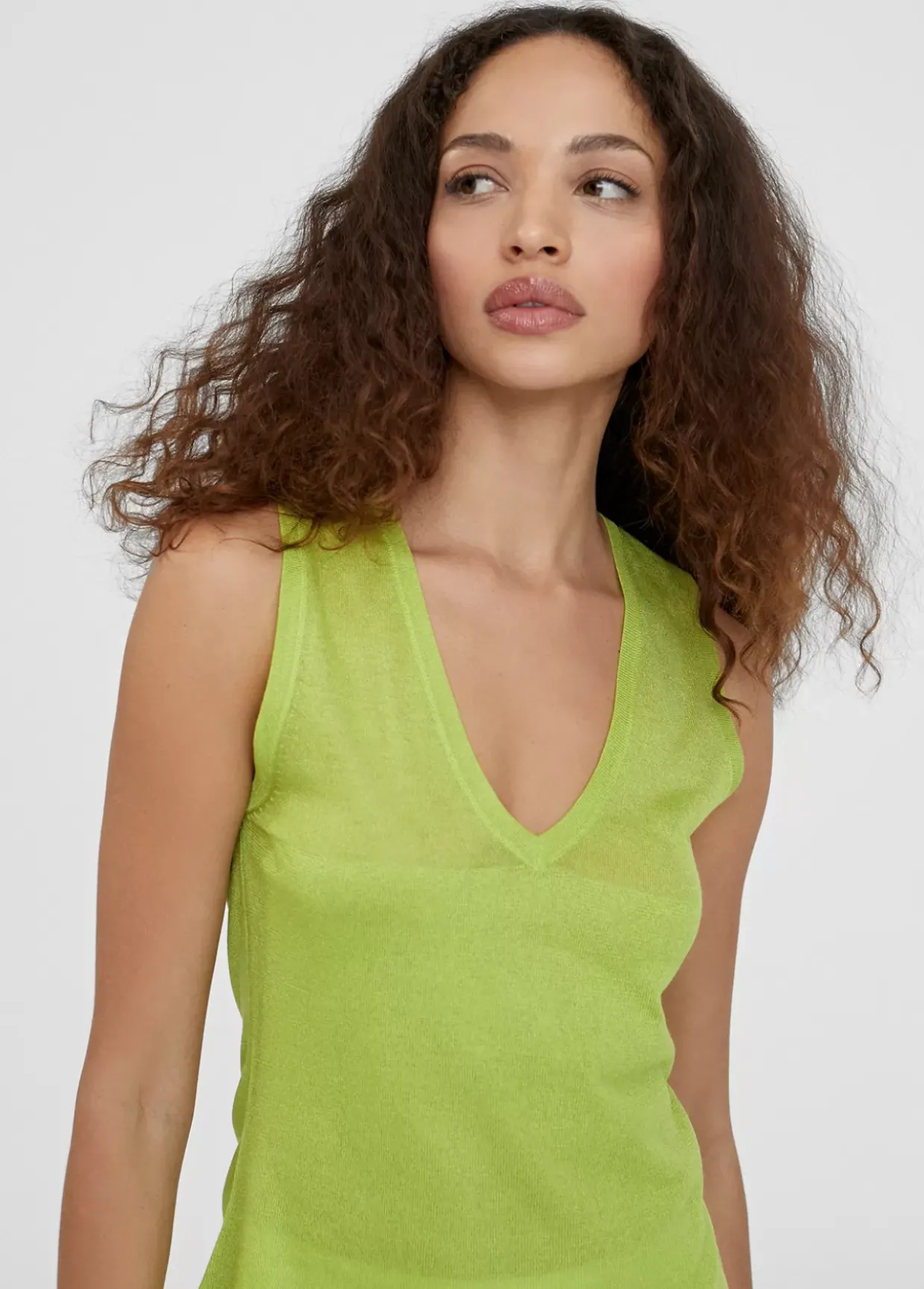 Top punto color liso