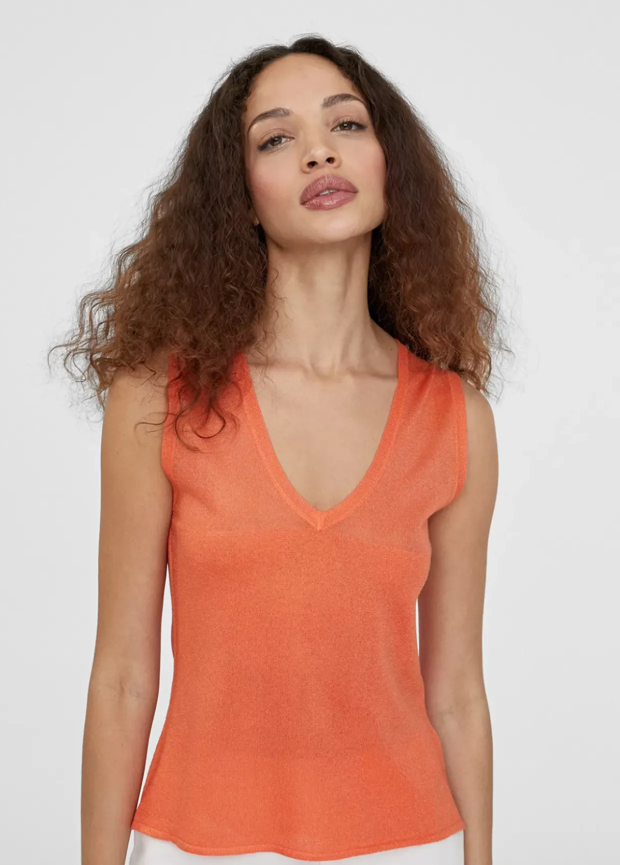 Top punto color liso