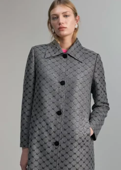 Trench monograma lúrex