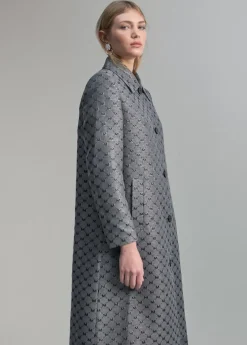 Trench monograma lúrex