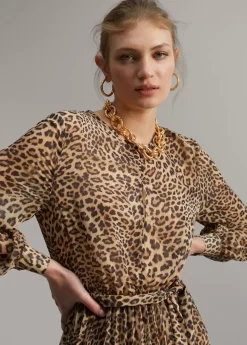 Vestido animal print